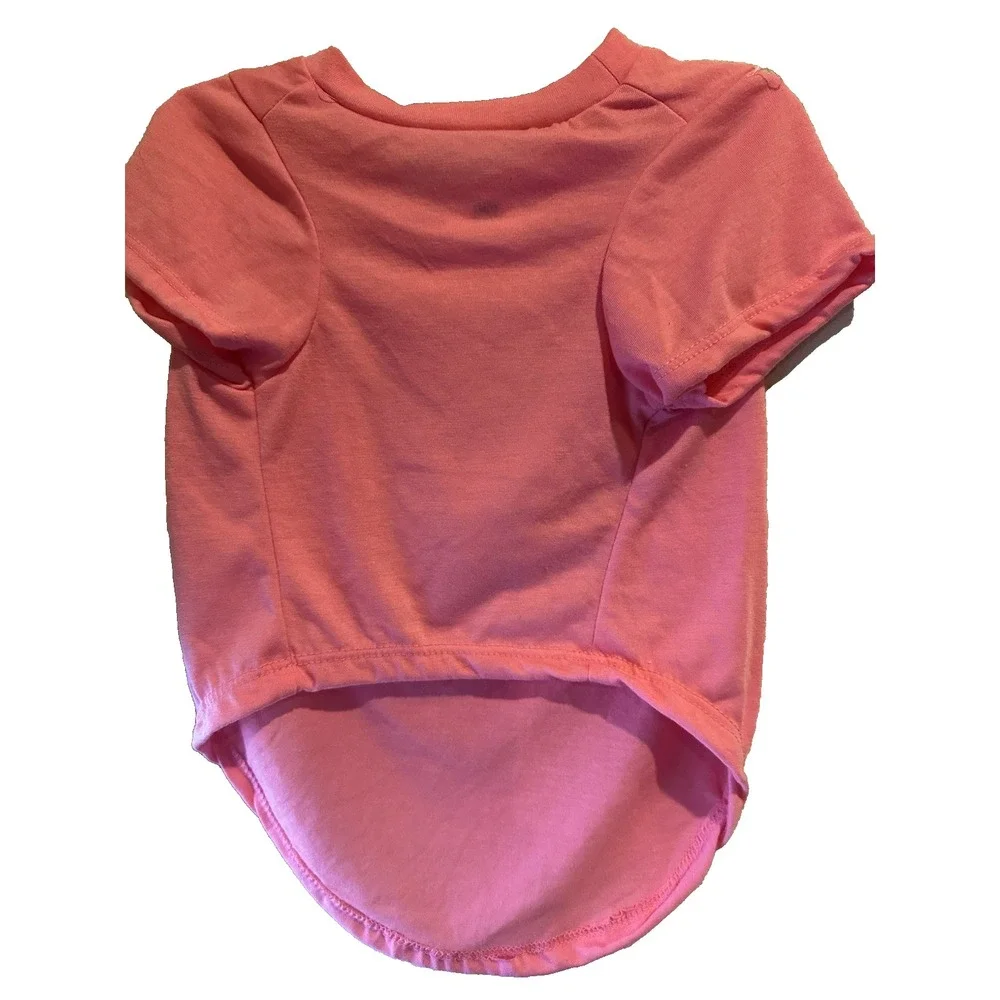 Netflix Emily in Paris Pink Logo Pet T-Shirt Dog Shirt Size Large NWT